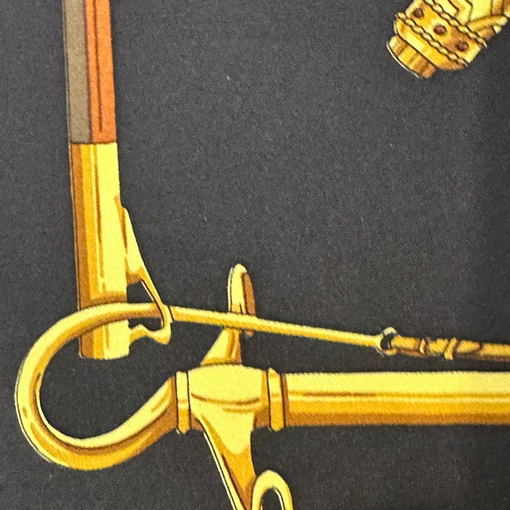 Authentic Celine Paris Silk Scarf with Carriage Design - Picture 8 of 11